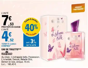 E.Leclerc EAU DE TOILETTE(4)(5) offre