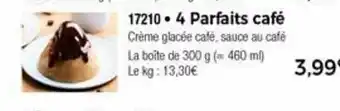Thiriet 4 Parfaits café offre