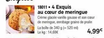 Thiriet 4 Exquis au cœur de meringue offre
