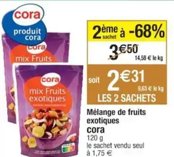 Cora x Carrefour Mélange de fruits exotiques cora offre