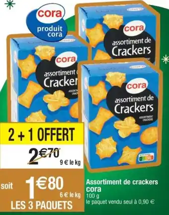 Assortiment de crackers cora