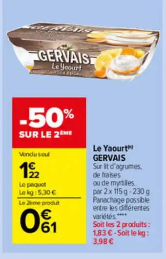 Carrefour Market Le yaourt offre