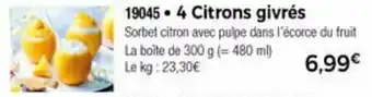 Thiriet 4 Citrons givrés offre