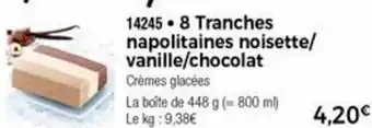 Thiriet 8 Tranches napolitaines noisette offre