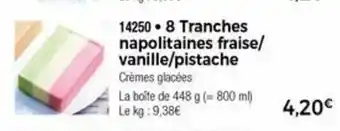 Thiriet 8 Tranches napolitaines fraise offre