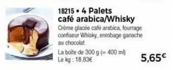 Thiriet 4 Palets café arabica/whisky offre