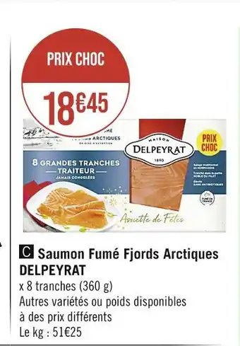 Delpeyrat saumon fumé fjords arctiques