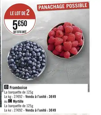 Casino Supermarchés Framboise offre