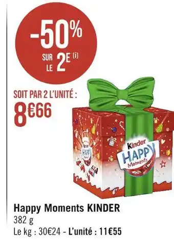 Casino Supermarchés Kinder happy moments offre
