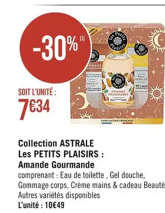 Casino Supermarchés Les petits plaisirs collection astrale : amande gourmande offre