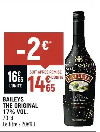 Baileys baileys the original 17% vol