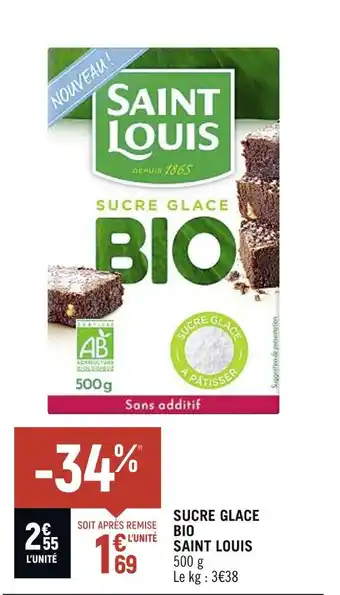 Petit Casino Saint louis sucre glace bio offre