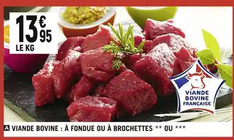 Spar Viande bovine : à fondue ou à brochettes offre