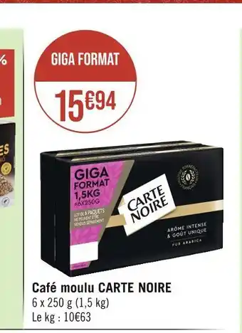 Carte noire café moulu