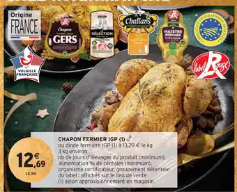 Intermarché Chapon fermier igp offre