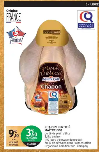 Maître coq chapon certifié