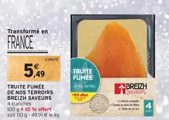 Intermarché Breizh saveurs truite fumée de nos terroirs offre