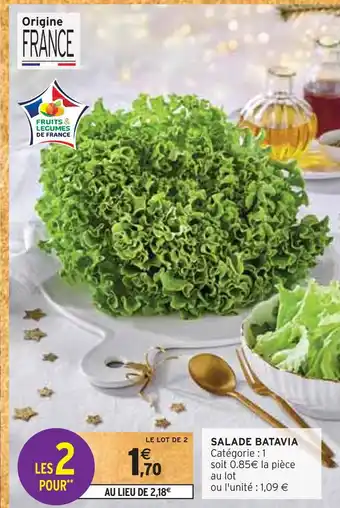 Intermarché Salade batavia offre