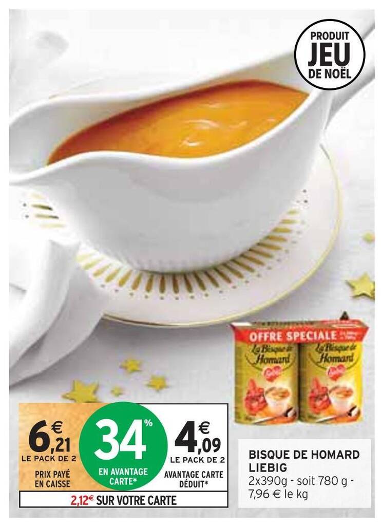 Promo Liebig bisque de homard chez Intermarché