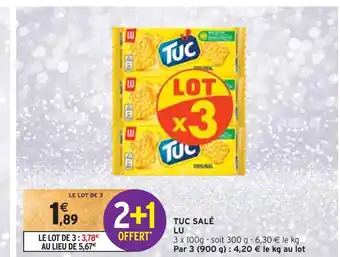 Intermarché Lu tuc salé offre