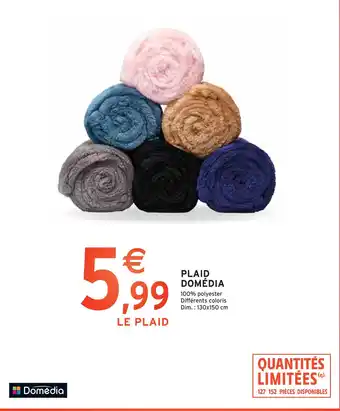Intermarché Domédia plaid offre