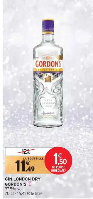 Intermarché Gordon's gin london dry offre
