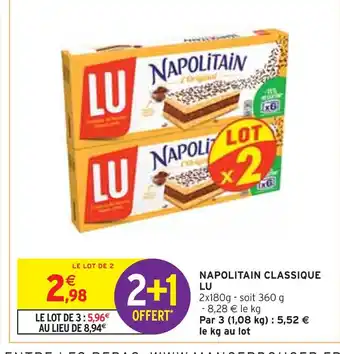 Intermarché Lu napolitain classique offre