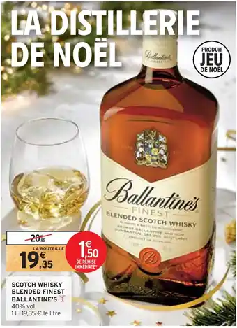Ballantine's scotch whisky blended finest