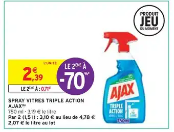 Intermarché Ajax spray vitres triple action(b) offre