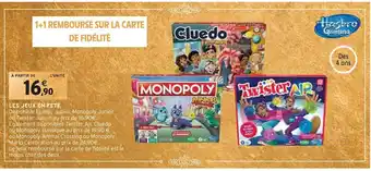 Intermarché Hasbro gaming les jeux en fete offre