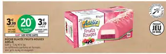 Intermarché Adélie bûche glacée fruits rouges offre