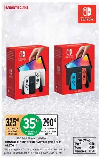 Intermarché Console nintendo switch (modèle oled) offre