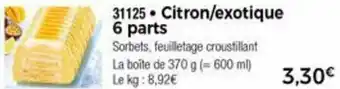 Thiriet Citron/Exotique offre