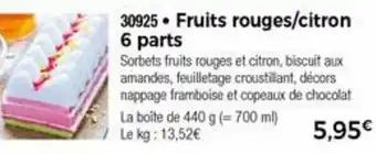 Thiriet Fruits Rouges/Citron offre