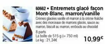 Thiriet Entremets Glacé Façon Mont-Blanc, Marron Vanille offre