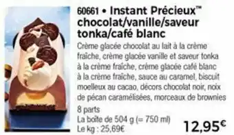 Instant Précieux Chocolat/Vanille/Saveur