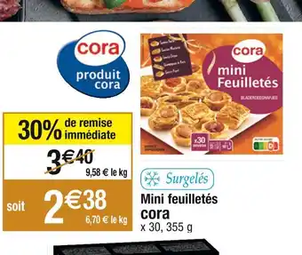 Cora x Carrefour Cora mini feuilletés offre