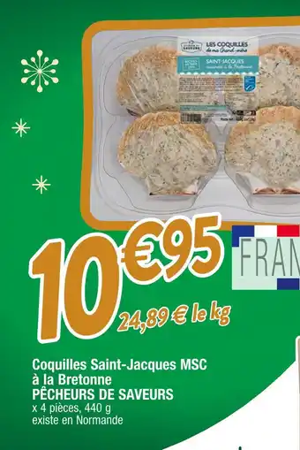 Cora x Carrefour Pêcheurs de saveurs coquilles saint-jacques msc à la bretonne offre