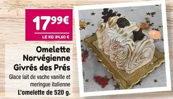 Point Vert Omelette norvégienne givrés des prés offre