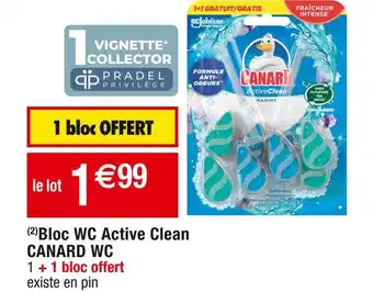 Cora x Carrefour Canard wc (2) bloc wc active clean offre