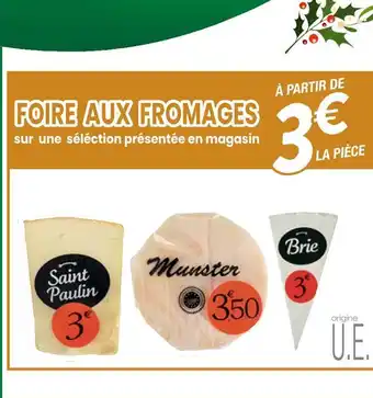 Cora x Carrefour Foire aux fromages sur une séléction présentée en magasin offre