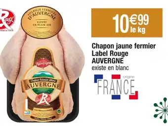 Cora x Carrefour Auvergne chapon jaune fermier label rouge offre