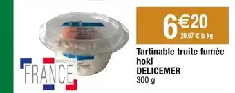 Cora x Carrefour Delicemer tartinable truite fumée hoki offre