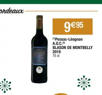 Blason de montbelly pessac-léognan a.o.c. 2019