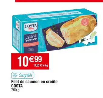 Cora x Carrefour Costa filet de saumon en croûte offre