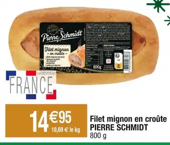 Cora Pierre schmidt filet mignon en croûte offre