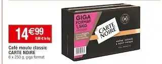Cora x Carrefour Carte noire café moulu classic offre