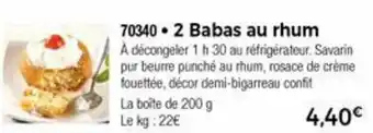 Thiriet 2 Babas Au Rhum offre