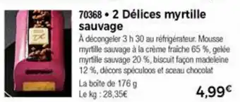 Thiriet 2 Délices Myrtille Sauvage offre