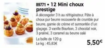 12 Mini Choux Prestige